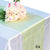 6 Pack Light Lime Organza Table Runner - 12"x108" - AsianImportStore.com - B2B Wholesale Lighting and Decor