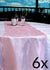 6 Pack Pink Organza Table Runner - 12"x108" - AsianImportStore.com - B2B Wholesale Lighting and Decor