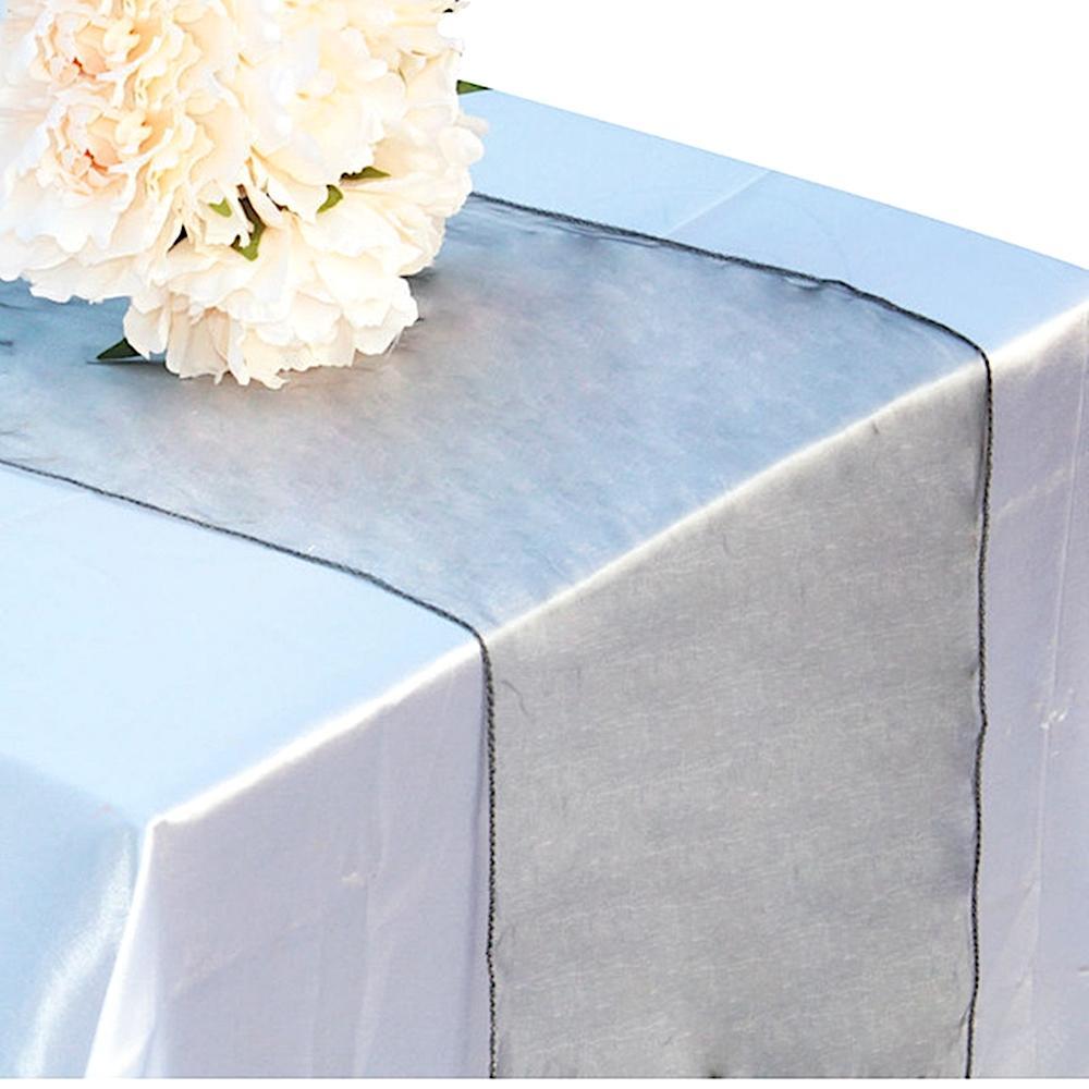 12"x 108" Dark Silver Organza Table Runner (50 PACK) - AsianImportStore.com - B2B Wholesale Lighting and Décor