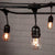 (Cord Only) 48 Suspended Socket SJTW Outdoor Commercial DIY String Light 102 FT Black Cord w/ E26 Medium Base, Weatherproof