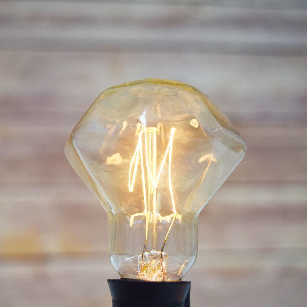 10 Socket Outdoor Patio String Light Set, D55 Diamond Bulbs, 10 FT Black Cord w/ E17 Base - AsianImportStore.com - B2B Wholesale Lighting and Decor