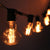 10 Socket Outdoor Patio String Light Set, D55 Diamond Bulbs, 10 FT Black Cord w/ E17 Base - AsianImportStore.com - B2B Wholesale Lighting and Decor