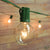 25 Socket Outdoor Patio String Light Set, G50 Clear Globe Bulbs, 28 FT Green Cord w/ E17 Base - AsianImportStore.com - B2B Wholesale Lighting and Decor