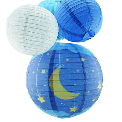 14" Premium Print Starry Sky Lullaby Paper Lantern, Design by Esper - AsianImportStore.com - B2B Wholesale Lighting and Decor