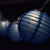 10 Socket Dark Blue Round Paper Lantern Party String Lights (4" Lanterns, Expandable) - AsianImportStore.com - B2B Wholesale Lighting & Decor since 2002