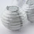 10 Socket Silver Round Paper Lantern Party String Lights (4" Lanterns, Expandable) - AsianImportStore.com - B2B Wholesale Lighting & Decor since 2002