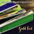 Personalized Premium Paper Folding Hand Fans w/ Metallic Gold Foil Labels (10 PACK) - PRE-ASSEMBLED - AsianImportStore.com - B2B Wholesale Lighting and Decor