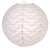 14" Pink Chevron Paper Lantern, Even Ribbing, Hanging Decoration - AsianImportStore.com - B2B Wholesale Lighting and Decor