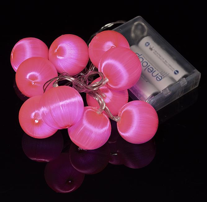 Pink Silk Ball String Light - AsianImportStore.com - B2B Wholesale Lighting and Decor