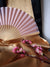 9" Pink Silk Hand Fans for Weddings (10 Pack) - AsianImportStore.com - B2B Wholesale Lighting and Decor
