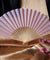 BULK PACK (50) 9" Pink Silk Hand Fans for Weddings - AsianImportStore.com - B2B Wholesale Lighting and Decor