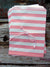 BLOWOUT (100 PACK) Pink Stripe Paper Treat Bags - (12 PCS)