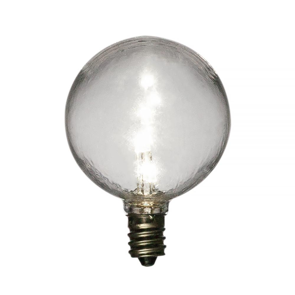 White .5-Watt LED G40 Globe Light Bulb, Shatterproof, E12 Candelabra Base - AsianImportStore.com - B2B Wholesale Lighting and Decor