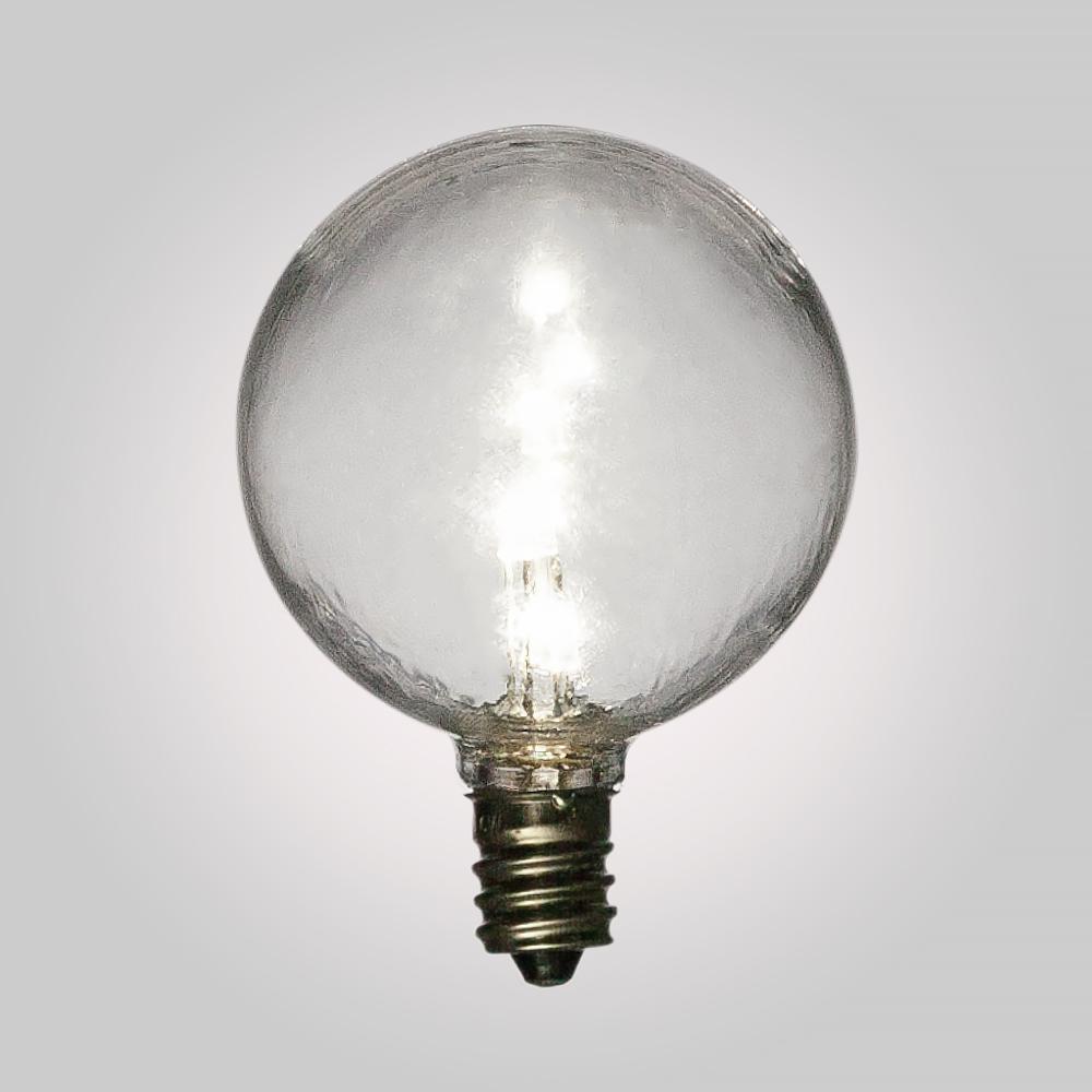 Cool White .7-Watt LED G50 Globe Light Bulb, E12 Candelabra Base, Shatterproof - AsianImportStore.com - B2B Wholesale Lighting and Decor