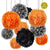 Traditional Halloween Celebration Party Pack Tissue Paper Pom Pom Combo Set (16 pc Set) - AsianImportStore.com - B2B Wholesale Lighting and Decor