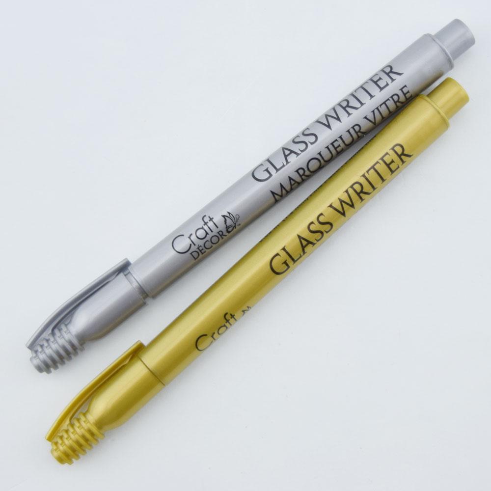  Premium Metallic Gold and Silver Glass Craft Writing Marker Pens, Multi-Surface (2-PACK) - AsianImportStore.com - B2B Wholesale Lighting and Decor