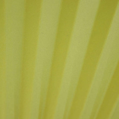 (Discontinued) (100 PACK) 9" Chartreuse Paper Hand Fans for Weddings, Premium Paper Stock
