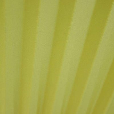 (Discontinued) (100 PACK) 9" Chartreuse Paper Hand Fans for Weddings, Premium Paper Stock