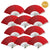 9" Red Paper Hand Fans for Weddings, Premium Paper Stock (10 Pack) - AsianImportStore.com - B2B Wholesale Lighting and Decor