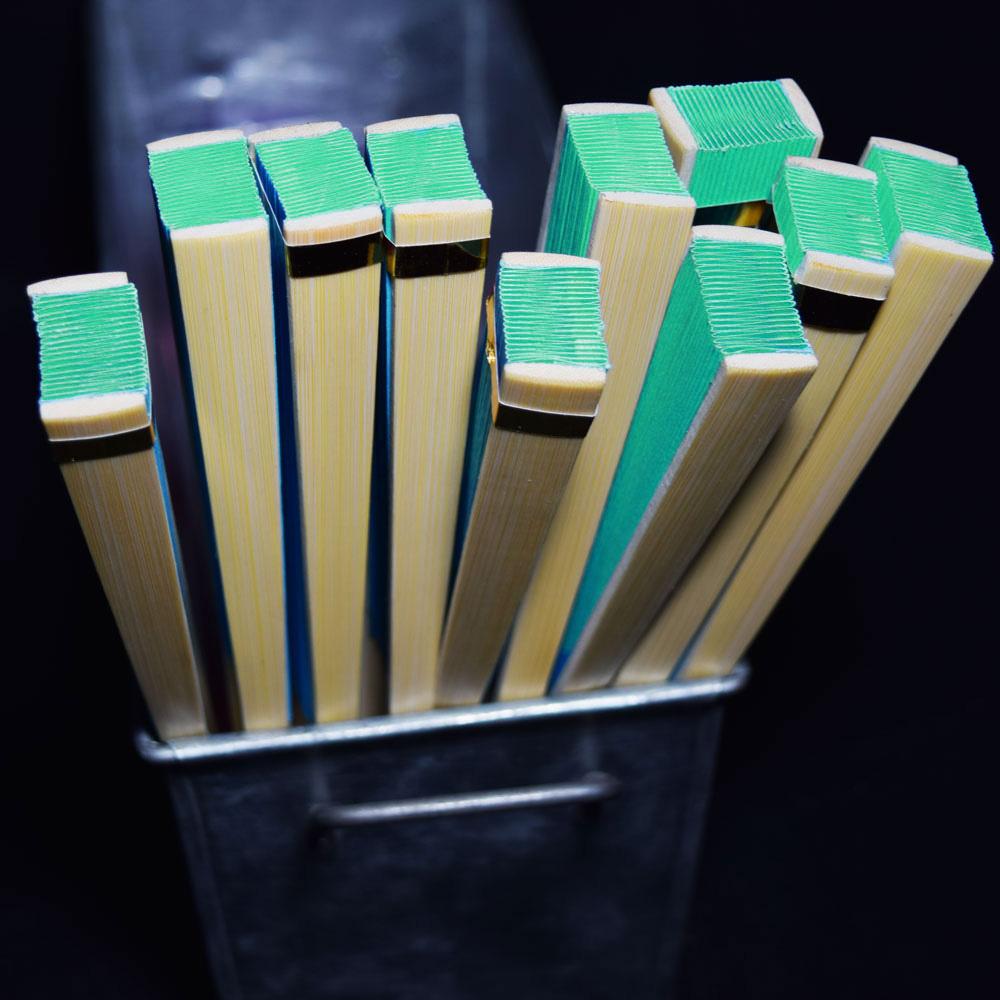 9" Teal Green Paper Hand Fans for Weddings, Premium Paper Stock (10 Pack) - AsianImportStore.com - B2B Wholesale Lighting and Decor