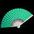 9" Teal Green Paper Hand Fans for Weddings, Premium Paper Stock (10 Pack) - AsianImportStore.com - B2B Wholesale Lighting and Decor