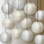 Premium 12-Piece Fine Line White and Beige Paper Lantern Party Pack Set - AsianImportStore.com - B2B Wholesale Lighting and Decor