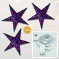 3-PACK + Cord | Purple Punch 24" Illuminated Paper Star Lanterns and Lamp Cord Hanging Decorations - AsianImportStore.com - B2B Wholesale Lighting and Decor