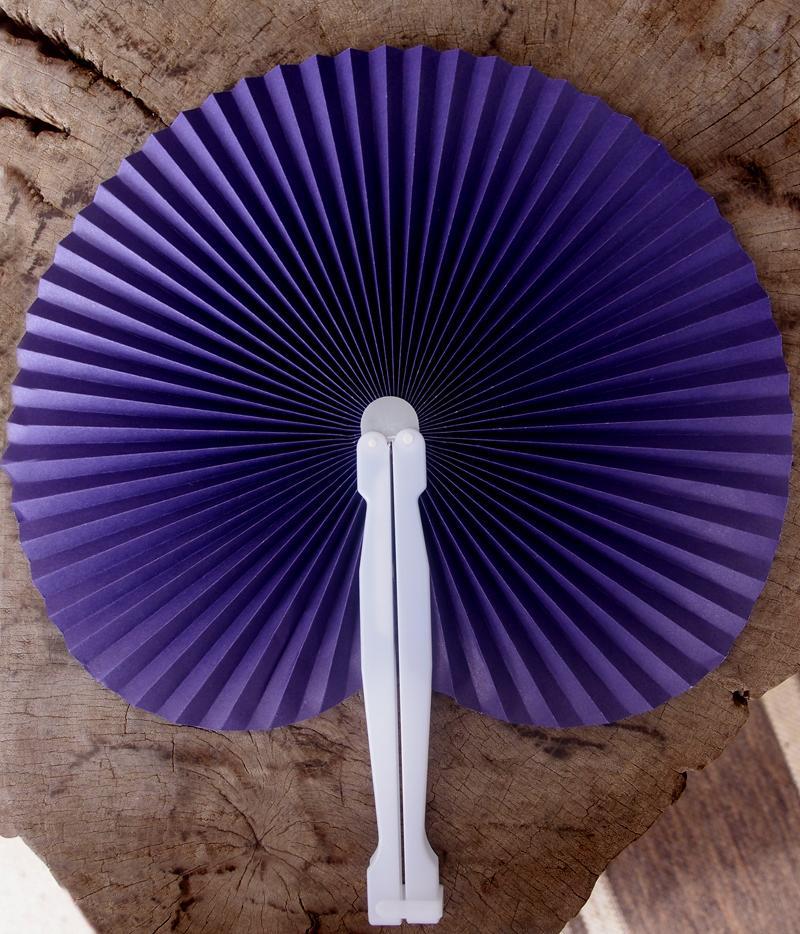 9" Purple Accordion Paper Hand Fan for Weddings (100 PACK) - AsianImportStore.com - B2B Wholesale Lighting and Décor