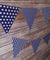 (Discontinued) (50 PACK) Purple Mix Pattern Triangle Flag Pennant Banner (11FT)