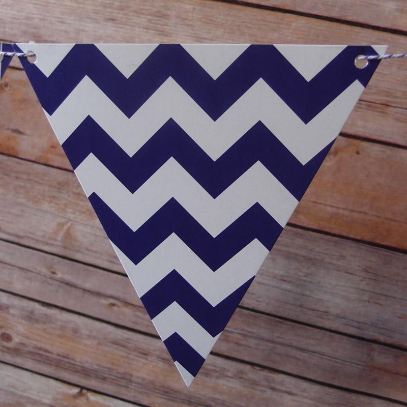 (Discontinued) (50 PACK) Purple Mix Pattern Triangle Flag Pennant Banner (11FT)