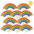 9" Rainbow Multi-Color Paper Hand Fans for Weddings, Parties, Premium Paper Stock (10 PACK) - AsianImportStore.com - B2B Wholesale Lighting and Decor