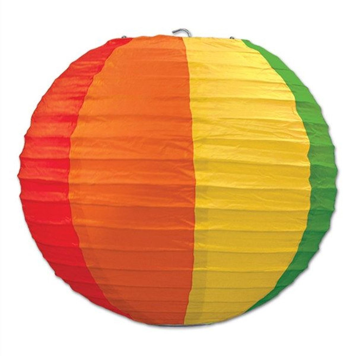 14" Rainbow Multi-Color Paper Lantern, Even Ribbing, Hanging Decoration - AsianImportStore.com - B2B Wholesale Lighting and Decor