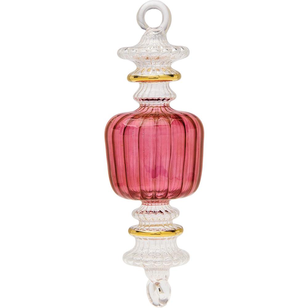 6.5" Ruby Red Rashida Egyptian Hand Blown Glass Ornament Christmas Decoration - AsianImportStore.com - B2B Wholesale Lighting and Decor