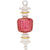 6.5" Ruby Red Rashida Egyptian Hand Blown Glass Ornament Christmas Decoration - AsianImportStore.com - B2B Wholesale Lighting and Decor
