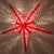 3-PACK + Cord | Red Christmas Holiday Glitter 24" Illuminated Paper Star Lanterns and Lamp Cord Hanging Decorations - AsianImportStore.com - B2B Wholesale Lighting and Decor