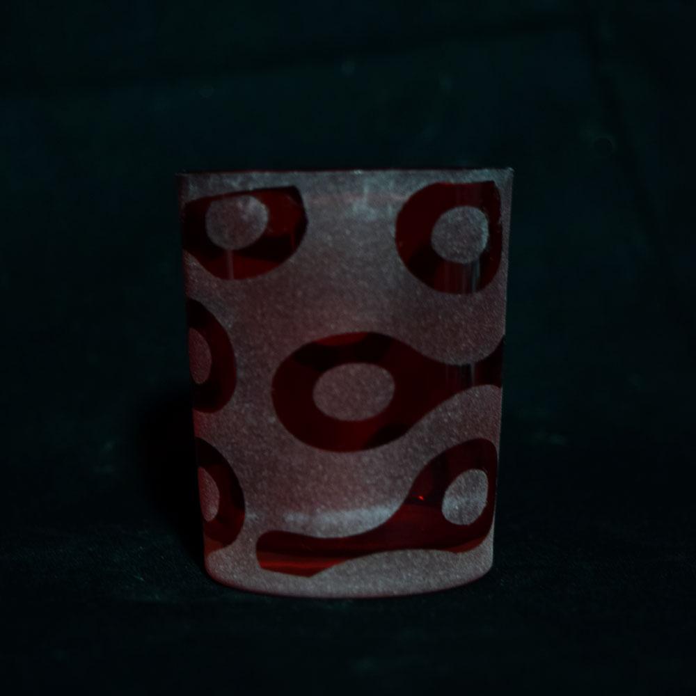  Red Groovy Votive Tea Light Candle Holders (4 PACK) - AsianImportStore.com - B2B Wholesale Lighting and Decor