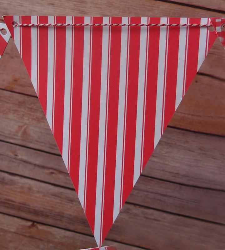 Red Mix Pattern Triangle Flag Pennant Banner (11FT) - AsianImportStore.com - B2B Wholesale Lighting and Decor