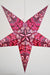 24" Red Pink Rain Paper Star Lantern, Hanging - AsianImportStore.com - B2B Wholesale Lighting and Decor