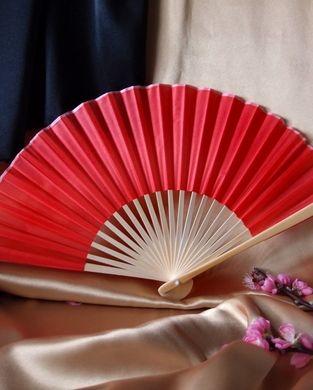 BULK PACK (50) 9" Red Silk Hand Fans for Weddings - AsianImportStore.com - B2B Wholesale Lighting and Decor