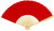 BULK PACK (50) 9" Red Silk Hand Fans for Weddings - AsianImportStore.com - B2B Wholesale Lighting and Decor