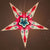3-PACK + Cord | Red, White and Blue Royal Glitter 24" Illuminated Paper Star Lanterns and Lamp Cord Hanging Decorations - AsianImportStore.com - B2B Wholesale Lighting and Decor