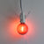 Red LED Filament G40 Globe Shatterproof Energy Saving Color Light Bulb, Dimmable, 1W,  E12 Candelabra Base