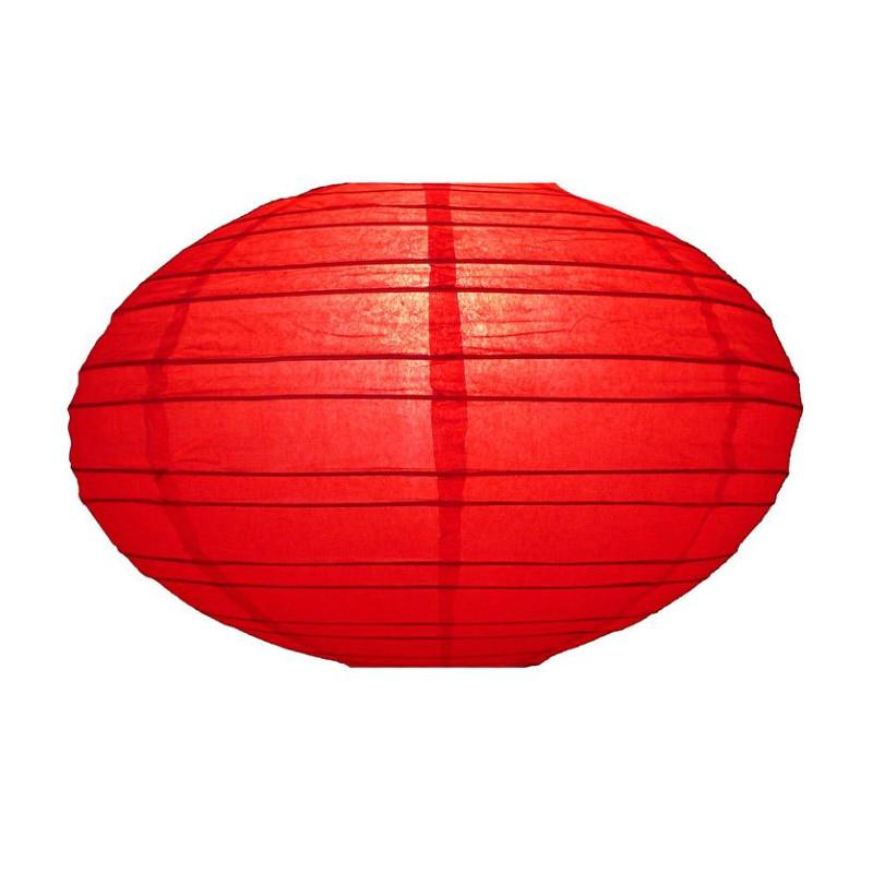 16" Red Saturn Paper Lantern - AsianImportStore.com - B2B Wholesale Lighting and Decor