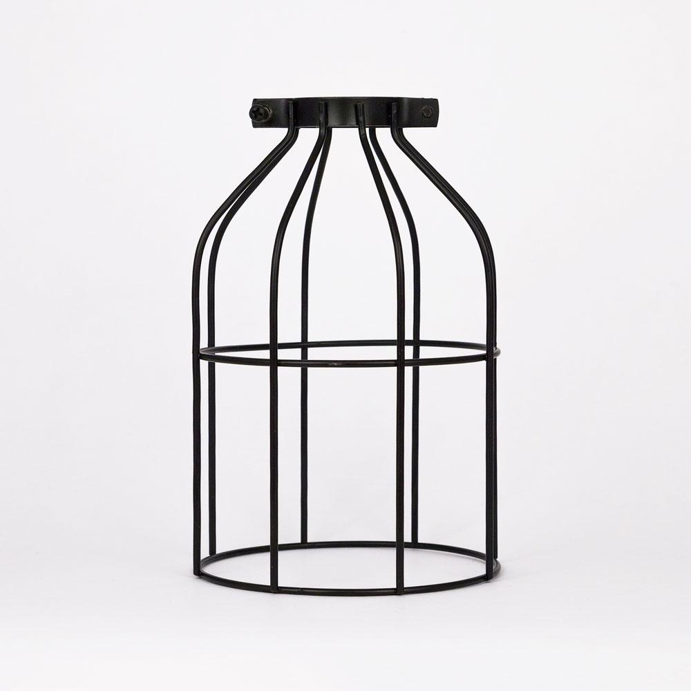  CORD + CAGE | Classic Retro Pearl Black Pendant Light Cord PLUS Bottle Bulb Cage Combo Kit (Bulb Not Included) - Electrical Swag Light Kit - AsianImportStore.com - B2B Wholesale Lighting and Decor