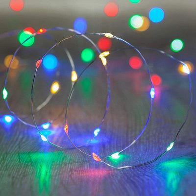 7.5 FT|20 LED Battery Operated Multi-Color Flashing Color-Changing Fairy String Lights - AsianImportStore.com - B2B Wholesale Lighting and Decor