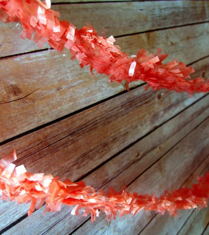 BLOWOUT (20 PACK) Roseate Tissue Festooning Fringe Garlands