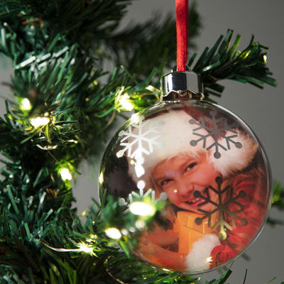 Round Photo Frame Ornament, Christmas Holiday Decoration for Tree, 3-Inch - AsianImportStore.com - B2B Wholesale Lighting and Decor