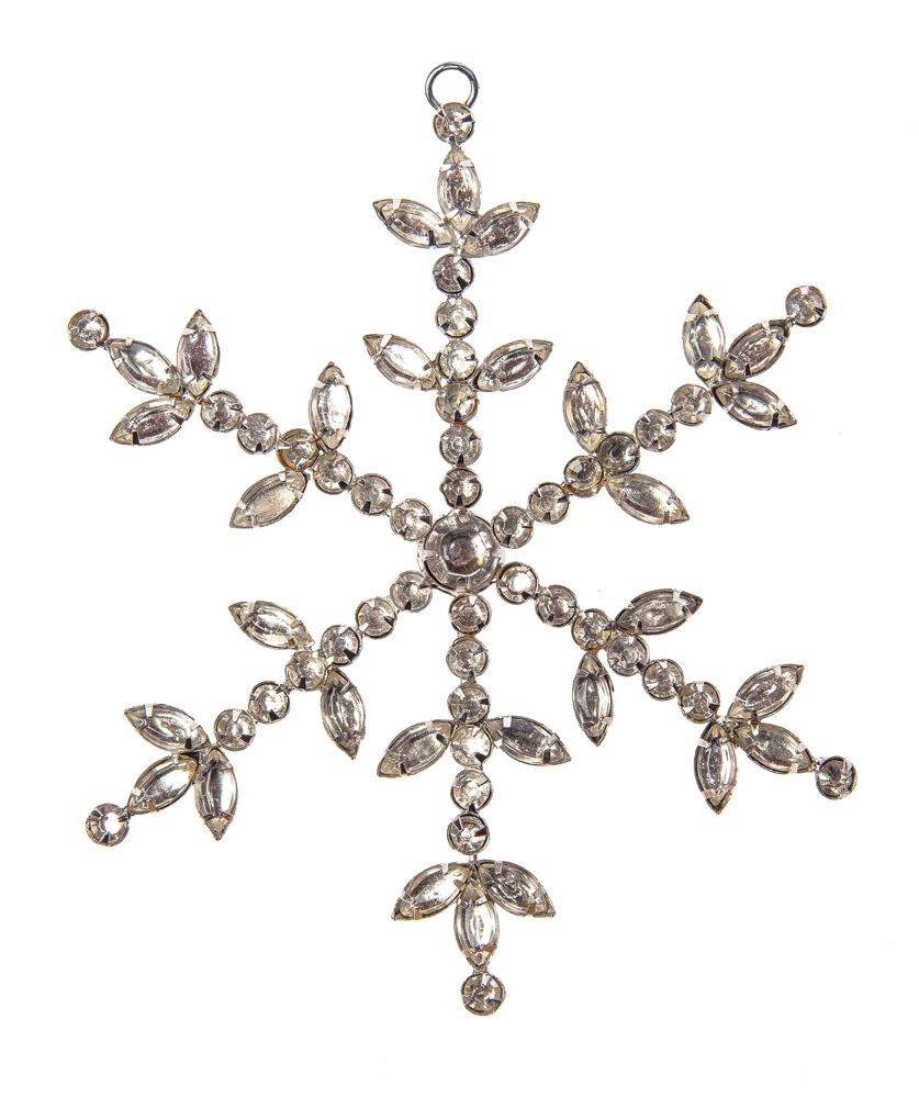 6.25" Runa Snowflake Rhinestone Ornament Christmas Decoration - AsianImportStore.com - B2B Wholesale Lighting and Decor