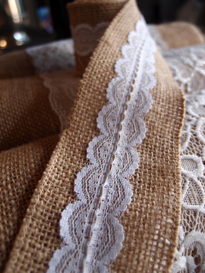Burlap and Lace Style No.4 Fabric Wrap Roll (2.4 x 6 Ft) (50 PACK) - AsianImportStore.com - B2B Wholesale Lighting and Décor