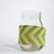 BLOWOUT (100 PACK) Burlap Fabric Wrap Roll w/ Apple Green Chevron Pattern (2.4 x 6 Ft)